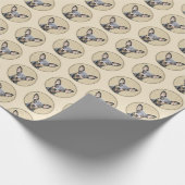 Papier Cadeau Miniature Pinscher Peinture mignonne Chien Art ori (Coin)