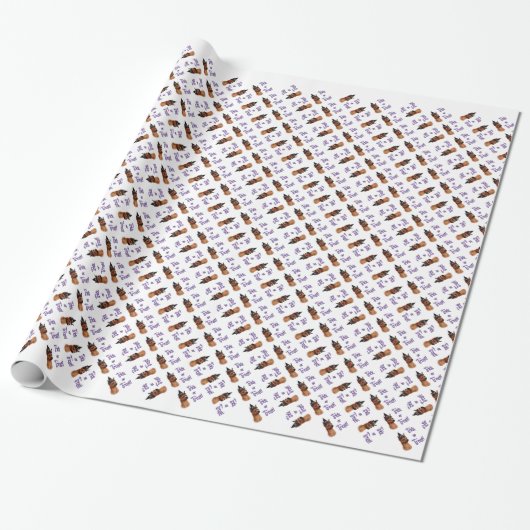 Papier Cadeau Miniature Pinscher Trick (Déroulé)