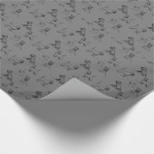 Papier Cadeau Miniature Schnauzer Gris (Coin)