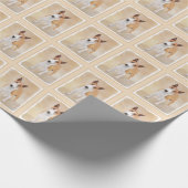 Papier Cadeau Miniature Taureau Terrier Peinture - Joli Original (Coin)