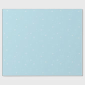 Papier Cadeau Minimal Blue Christmas Wrapping Paper  (Plat)
