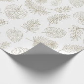 Papier Cadeau Minimal Botanical Line Art Pattern (6) (Coin)