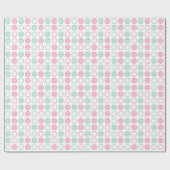 Papier Cadeau Minimal Circle Grid Pattern (Plat)