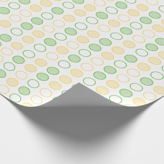 Papier Cadeau Minimal Circle Grid Pattern (Coin)