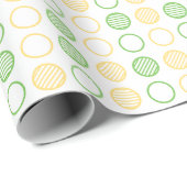 Papier Cadeau Minimal Circle Grid Pattern (Coin rond)