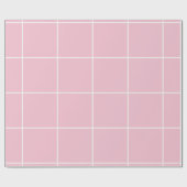 Papier Cadeau Minimal Color Grid Check Pattern (Plat)