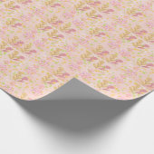 Papier Cadeau Minimal Floral Doodle Pattern –Pastel Pink pattern (Coin)