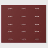 Papier Cadeau Minimal JOYEUX | Vacances Rouge Profond (Plat)