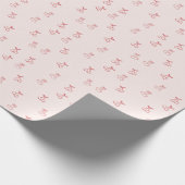 Papier Cadeau Minimalisme de contour de cerise (Coin)