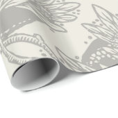 Papier Cadeau minimalisme floral Art nouveau (Coin rond)