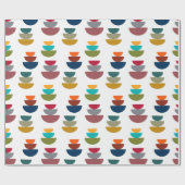 Papier Cadeau Minimalisme Lumineux Moderne Du Milieu Du Siècle (Plat)