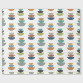 Papier Cadeau Minimalisme moderne du milieu du siècle (Plat)