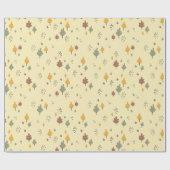 Papier Cadeau Minimalist Autumn Leaves  (Plat)