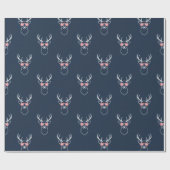 Papier Cadeau Minimalist Buck silhouette (Plat)