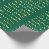 Papier Cadeau Minimalist Classical Professional Green Yellow (Coin)