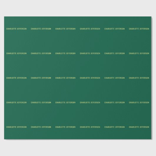 Papier Cadeau Minimalist Classical Professional Green Yellow (Plat)