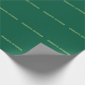 Papier Cadeau Minimalist Classical Professional Green Yellow (Coin)
