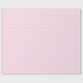 Papier Cadeau Minimalist Light Pink & White 90th Birthday Wrap (Plat)