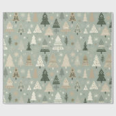 Papier Cadeau Minimalist Pastel Christmas Tree Holiday (Plat)