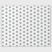Papier Cadeau Minimalist Soccer Ball Pattern Gift (Plat)