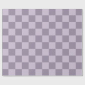 Papier Cadeau Minimalist Soft Lavender Checkerboard Pattern (Plat)