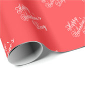 Papier Cadeau Minimalist Valentine’s Day Love Themed (Coin rond)