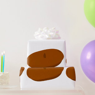 Papier Cadeau Minimaliste Brown Beret Casquette français