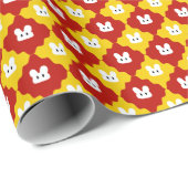 Papier Cadeau Minimaliste Lapin (Coin rond)
