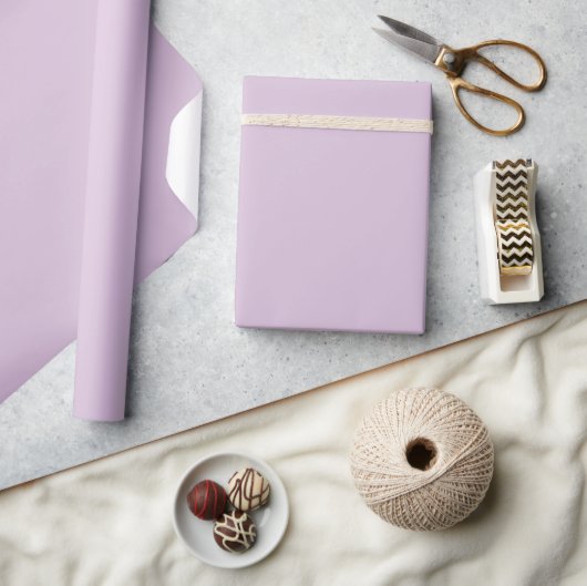 Papier Cadeau Minimaliste moderne chardon violet (Artisanat)