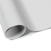 Papier Cadeau Minimaliste Moderne Gris Clair (Coin rond)