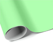 Papier Cadeau Minimaliste Moderne Vert Menthe (Coin rond)