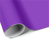 Papier Cadeau Minimaliste Moderne Violet Royal (Coin rond)