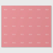 Papier Cadeau Minimaliste Professionnel Plain Simple Nom (Plat)