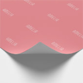Papier Cadeau Minimaliste Professionnel Plain Simple Nom (Coin)