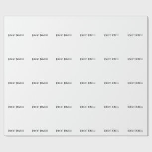 Papier Cadeau Minimaliste uni noir et blanc moderne uni