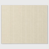 Papier Cadeau Minimalistic Light Beige Burlap Texture (Plat)