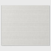 Papier Cadeau Minimalistic White Burlap Texture (Plat)