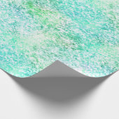 Papier Cadeau Mint Aqua Confetti Parties scintillant Unicorn (Coin)