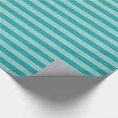 Papier Cadeau Mint Aqua strié (Coin)