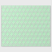 Papier Cadeau Mint Blanc XL Quatrefoil Marocain #7DS (Plat)