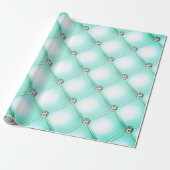 Papier Cadeau Mint Green Joli Bling (Déroulé)