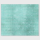 Papier Cadeau Mint Ocean Beach Aqua Sparkly Diamond Metallic (Plat)