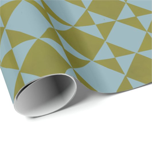 Papier Cadeau Mint Pine Diamond Tile  (Coin rond)