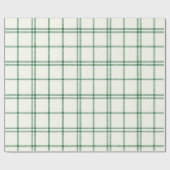 Papier Cadeau Mint Plaid (Plat)