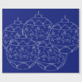 Papier Cadeau Minuit clair - Bébé Reindeer (Plat)