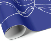 Papier Cadeau Minuit clair - Bébé Reindeer (Coin rond)