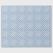 Papier Cadeau Minuscule Elégant Bleu Ice Noël Arbres Cadeau (Plat)