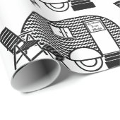 Papier Cadeau Minuscule remorque Teardrop Thunder_Cove (Coin rond)