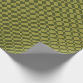 Papier Cadeau "Mirage"| La chaux dorée sur le vert de l'armée| (Coin)