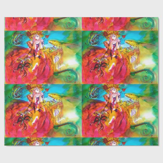 Papier Cadeau MIRANDOLINA / Fête de la mascarade vénitienne (Plat)